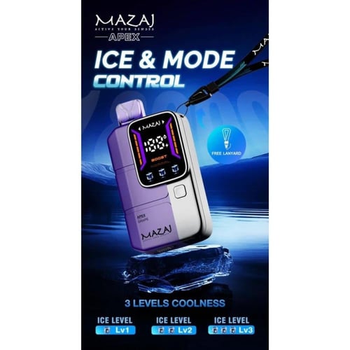 مزاج ايبكس 18000 سحبة MAZAJ Apex 18000 PUFFS 50mg