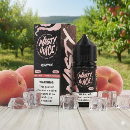 نكهة ناستي سولت خوخ ايس - Nasty Juice Saltnic Peac...