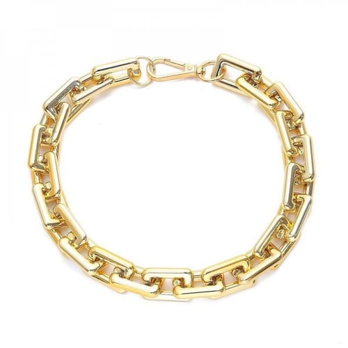 سلسال للنساء جنزير سلسلة لون ذهبي شكل 1