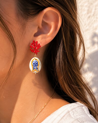 Coral Earring