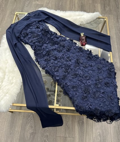 فستان سهره مطرز مبطن