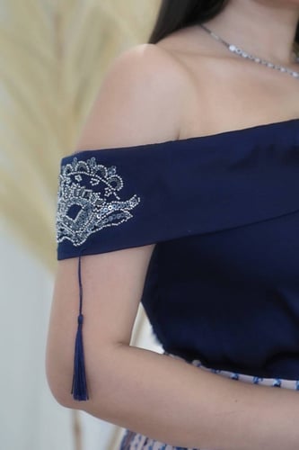 طقم تنوره مشجر بقصة كتف انيقه