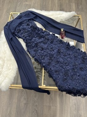 فستان سهره مطرز مبطن