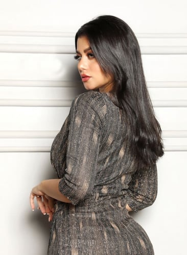 فستان ماسك استرتش لمعه