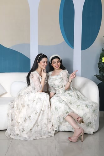 فستان مشجر ستايل مختلف