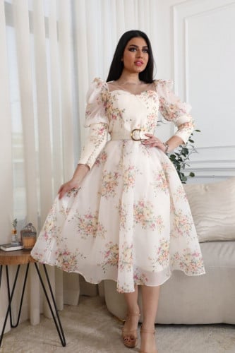 فستان مشجر كلاسيك