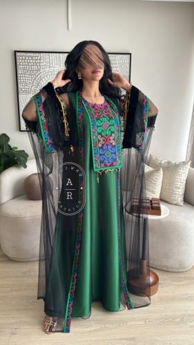 جلابية قطعتين مع تطريز