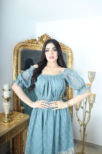 فستان قفطان مطرز