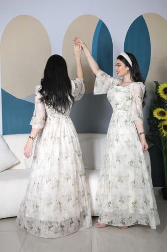 فستان مشجر ستايل مختلف