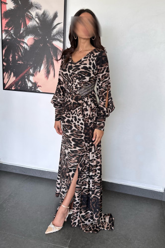 فستان نمري استرتش ناعم