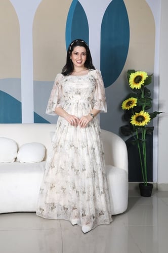 فستان مشجر ستايل مختلف