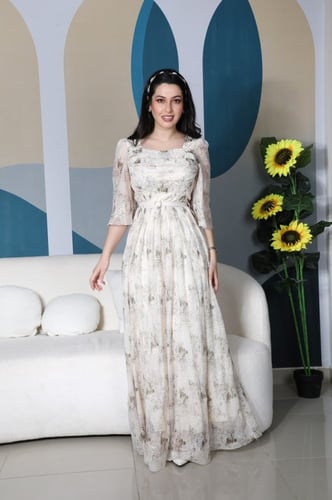 فستان مشجر ستايل مختلف