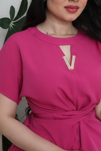 طقم مشجر بلونين