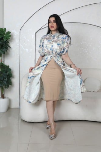 فستان قطعتين مشجر