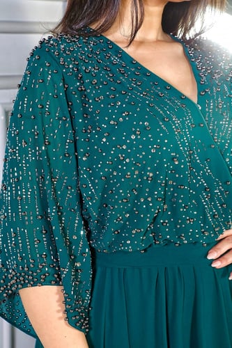 فستان سهره ملكي بتطريز