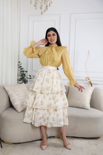 طقم تنوره مشجر بطبقات