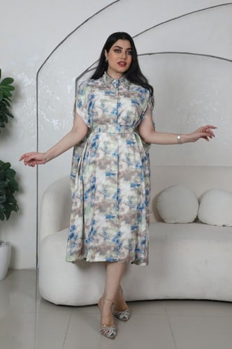 فستان قطعتين مشجر