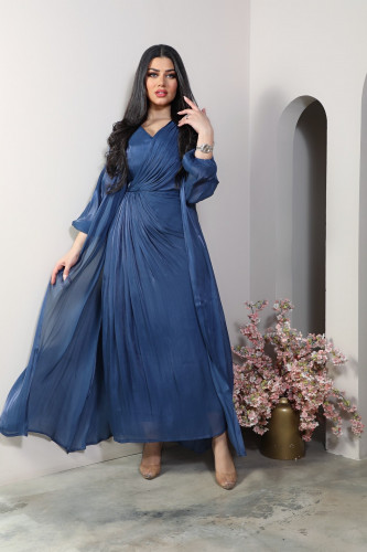 فستان قطعتين بأكمام