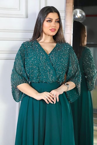 فستان سهره ملكي بتطريز