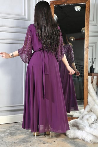 فستان سهره ملكي بتطريز