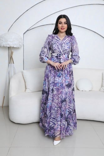 فستان كلوش مشجر