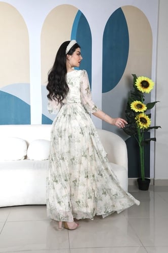 فستان مشجر ستايل مختلف