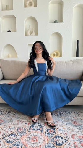 فستان لول راقي دبل كلوش