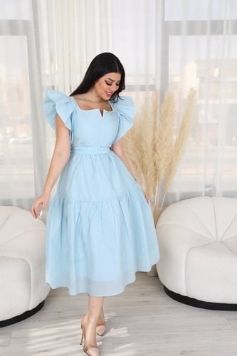 فستان ميد ناعم وانيق