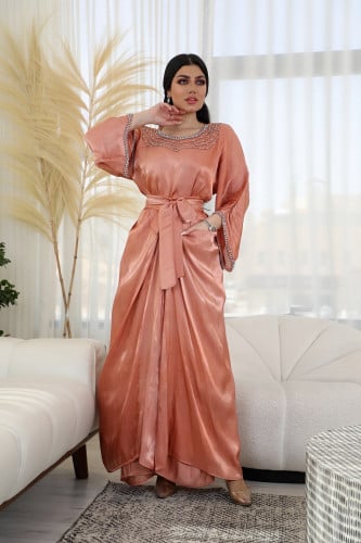 فستان فري سايز ب خرز والوان متعدده