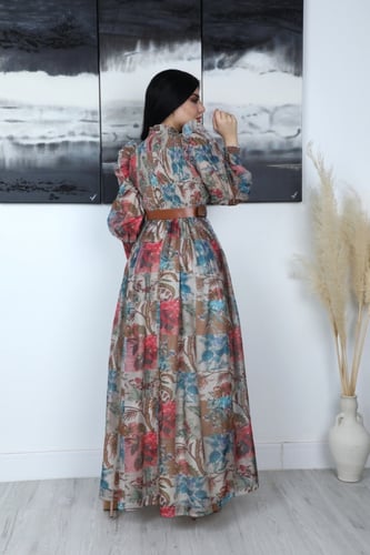 فستان مشجر انيق وحصري