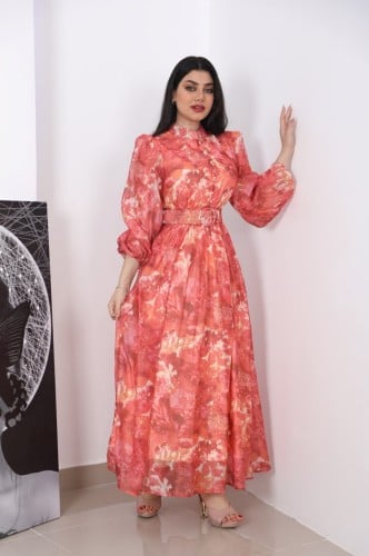 فستان باكمام طويل