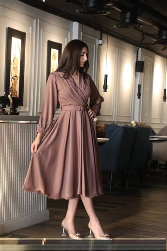 فستان شيفون ناعم