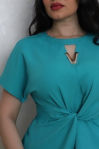 طقم مشجر بلونين