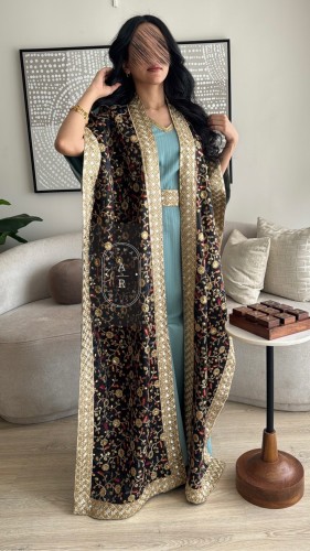 جلابية راقية قطعتين بلونين