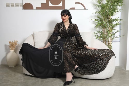 فستان ساتر راقي بتشجيره نمري