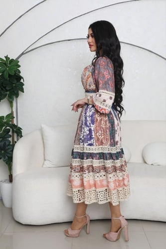 فستان ميد مشجر براند