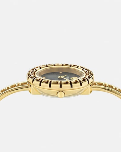 ساعة فيرزاتشي بزخارف LA GRECA سوار ذهبي ميناء أسود...