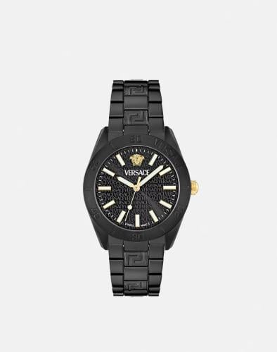 ساعة V-DOME من فيرزاتشي أسود الومنيوم مقاس 42 مم