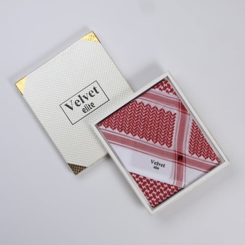 شماغ فيلفيت ايليت كلاسيك 24 احمر دم الغزال