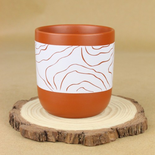 كوب فخار مزخرف 240 مل