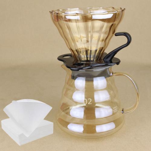 طقم V60 مقاس 02 ذهبي + فلاتر هدية