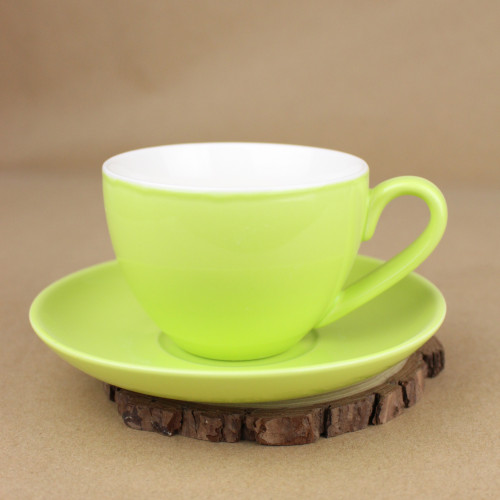 كوب قهوة مع صحن تفاحي 200 مل