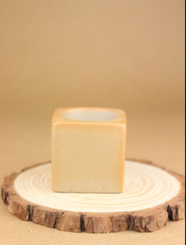 كوب قهوة سراميك بقاعدة بني 170 مل