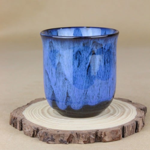 كوب قهوة سراميك ازرق 180 مل