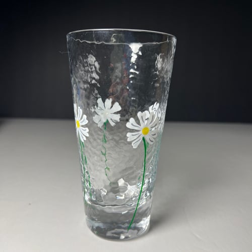 كوب زجاجي مزخرف بالزهور 270 مل