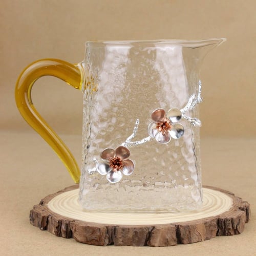 سيرفر مزخرف بمسكة ذهبية 350 مل