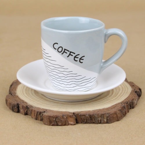 كوب قهوة تركية رمادي 100 مل