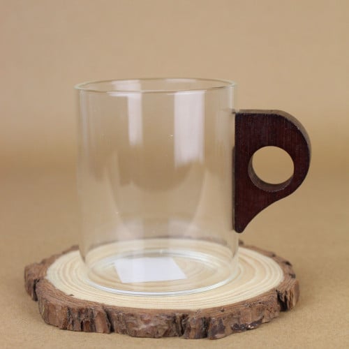 كوب بمقبض خشبي 320 مل