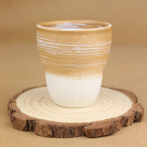 كوب قهوة فاخر لون بيج 140 مل