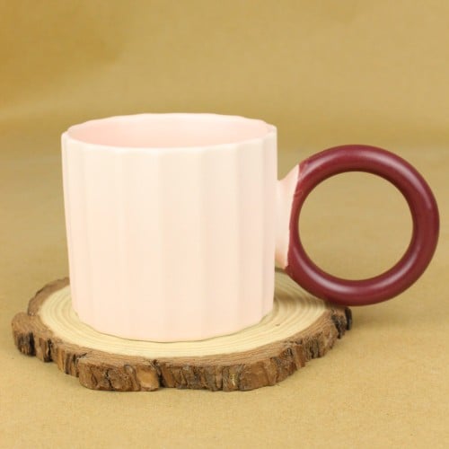 كوب قهوة وردي 260 مل